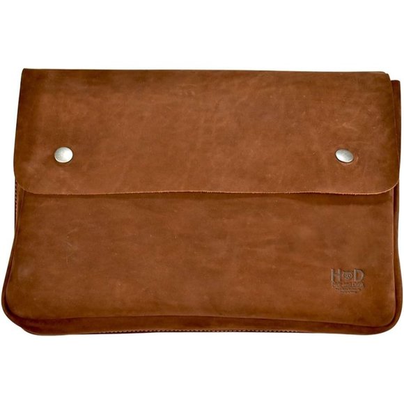Men's Brown Leather Folder and Document Holder bag - Picture 4 of 11